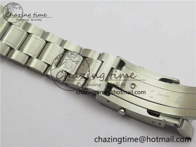 Effortless Speedmaster SS Snoopy Apollo OMF Best Edition White Dial on SS Bracelet Venus 7877