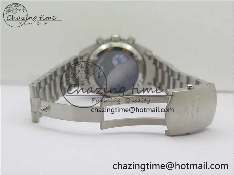 Effortless Speedmaster SS Snoopy Apollo OMF Best Edition White Dial on SS Bracelet Venus 7877