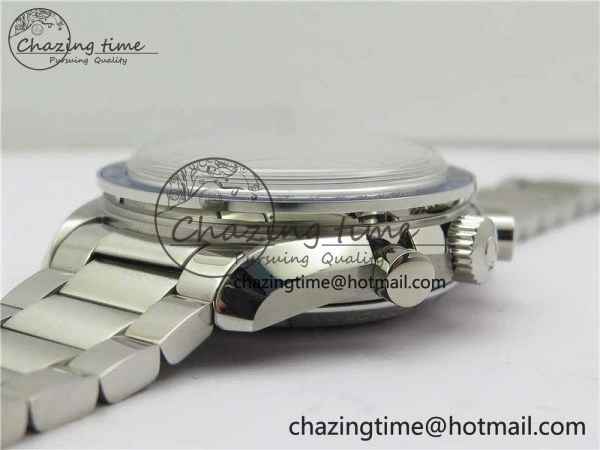 HighPerformance Speedmaster SS Snoopy Apollo OMF Best Edition White Dial on SS Flat link Bracelet Venus 7882