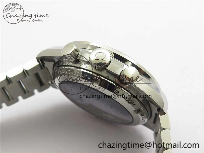 HighPerformance Speedmaster SS Snoopy Apollo OMF Best Edition White Dial on SS Flat link Bracelet Venus 7882