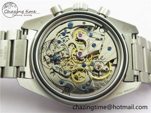HighPerformance Speedmaster SS Snoopy Apollo OMF Best Edition White Dial on SS Flat link Bracelet Venus 7882