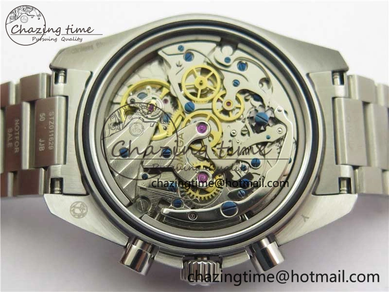 HighPerformance Speedmaster SS Snoopy Apollo OMF Best Edition White Dial on SS Flat link Bracelet Venus 7882