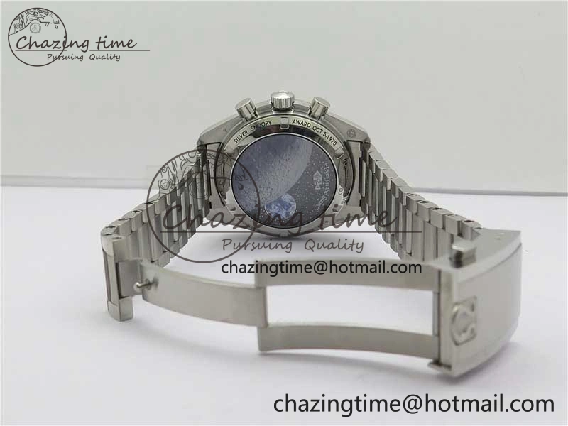 HighPerformance Speedmaster SS Snoopy Apollo OMF Best Edition White Dial on SS Flat link Bracelet Venus 7882