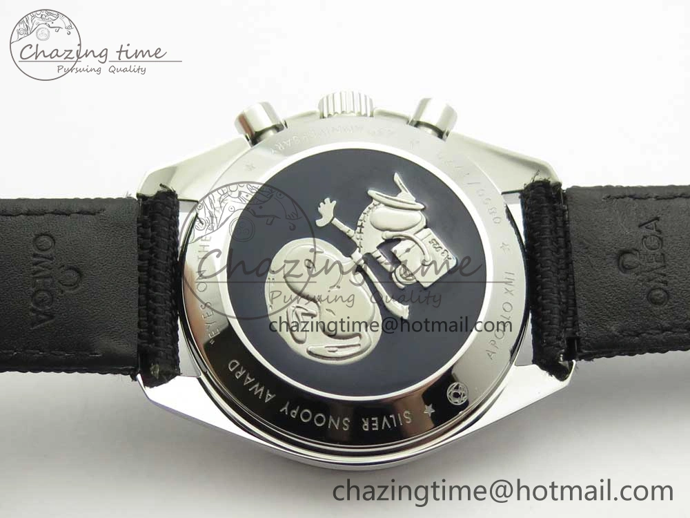 Speedmaster SS Snoopy OMF Best Edition White Dial on Nylon Strap Manual Winding Chrono Movement WellDesigned 7990