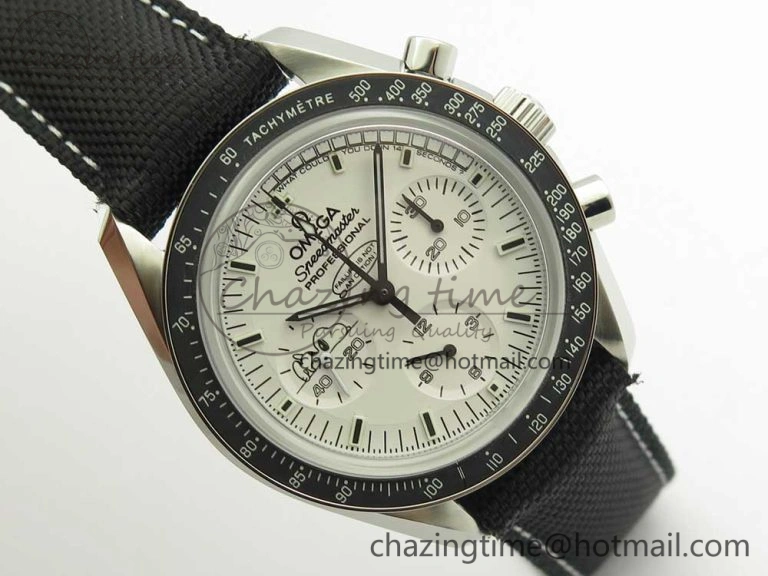 Speedmaster SS Snoopy OMF Best Edition White Dial on Nylon Strap Manual Winding Chrono Movement WellDesigned 7990