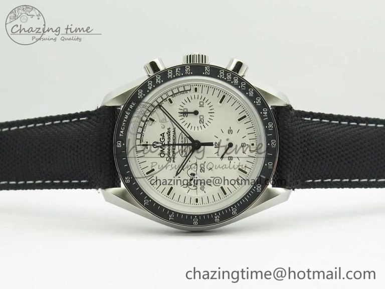 Speedmaster SS Snoopy OMF Best Edition White Dial on Nylon Strap Manual Winding Chrono Movement WellDesigned 7990