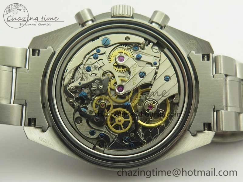 Affordable Speedmaster SS “Speedy Tuesday” OMF Best Edition Black Dial on SS Bracelet Manual Winding Chrono Movement 7994