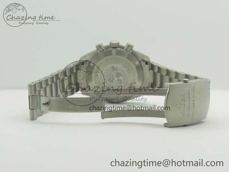 Affordable Speedmaster SS “Speedy Tuesday” OMF Best Edition Black Dial on SS Bracelet Manual Winding Chrono Movement 7994