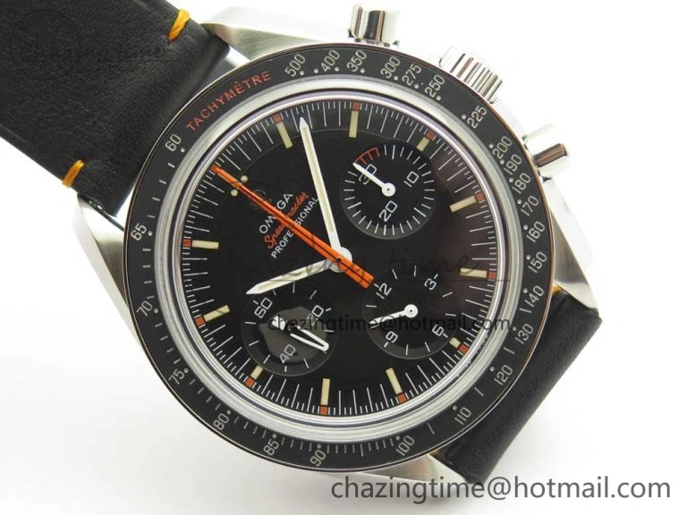 Speedmaster Speedy Tuesday 2 ‘Ultraman’ OMF Best Edition on Leather Strap Manual Winding Chrono Movement Trendy 7989