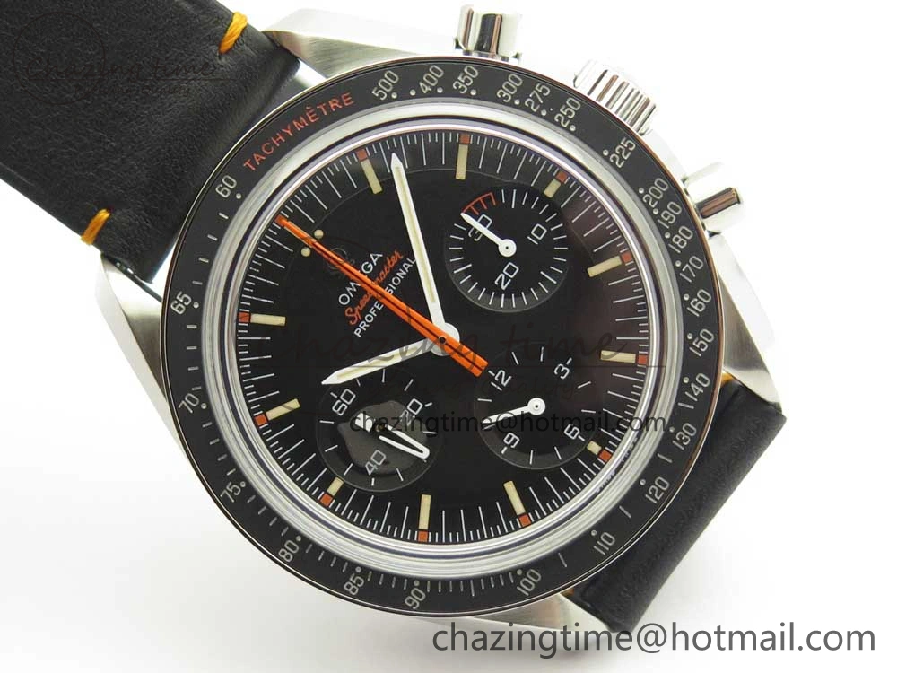 Speedmaster Speedy Tuesday 2 ‘Ultraman’ OMF Best Edition on Leather Strap Manual Winding Chrono Movement Trendy 7989