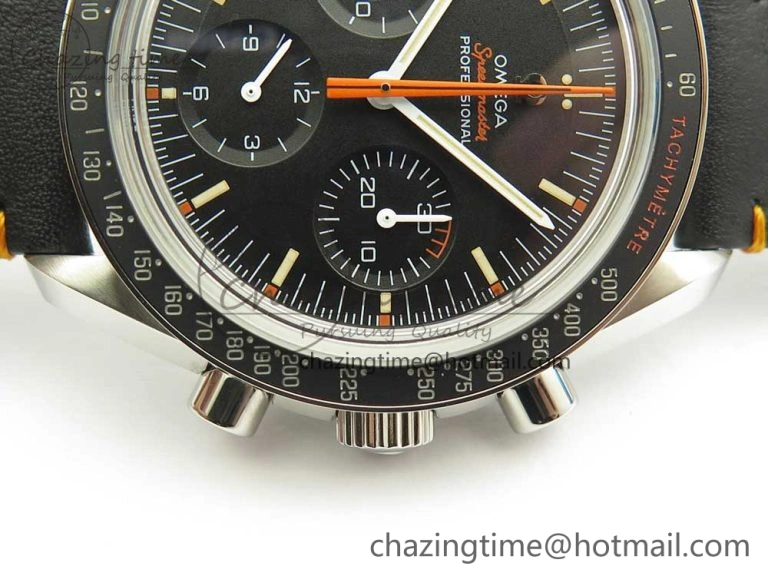 Speedmaster Speedy Tuesday 2 ‘Ultraman’ OMF Best Edition on Leather Strap Manual Winding Chrono Movement Trendy 7989