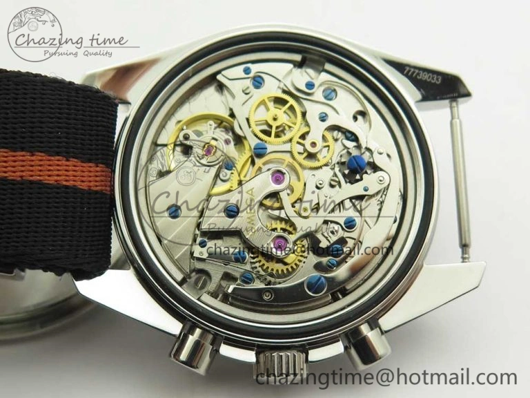 Speedmaster Speedy Tuesday 2 ‘Ultraman’ OMF Best Edition on Nato Strap Manual Winding Chrono Movement Lightweight 7991