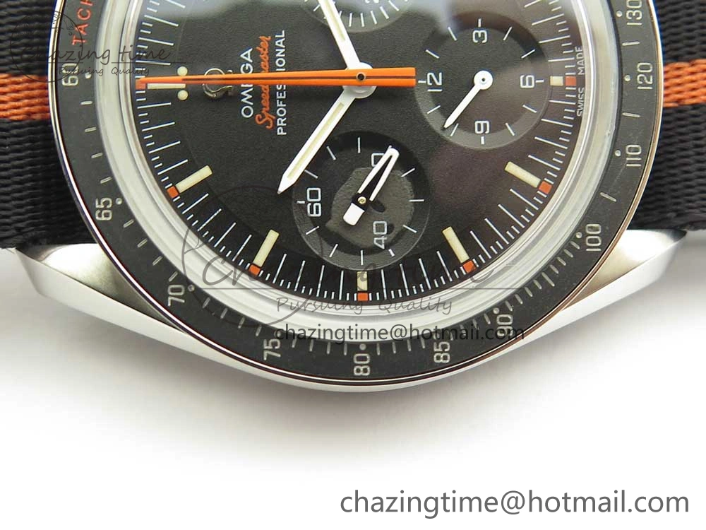 Speedmaster Speedy Tuesday 2 ‘Ultraman’ OMF Best Edition on Nato Strap Manual Winding Chrono Movement Lightweight 7991