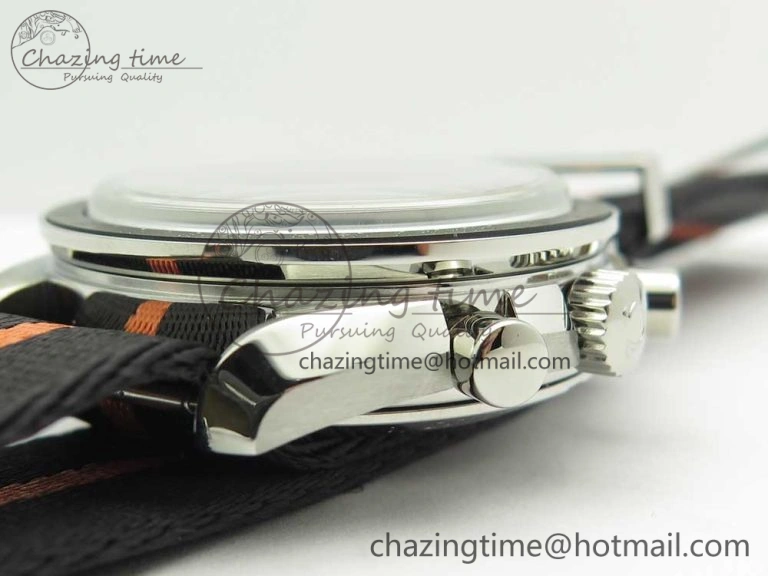 Speedmaster Speedy Tuesday 2 ‘Ultraman’ OMF Best Edition on Nato Strap Manual Winding Chrono Movement Lightweight 7991