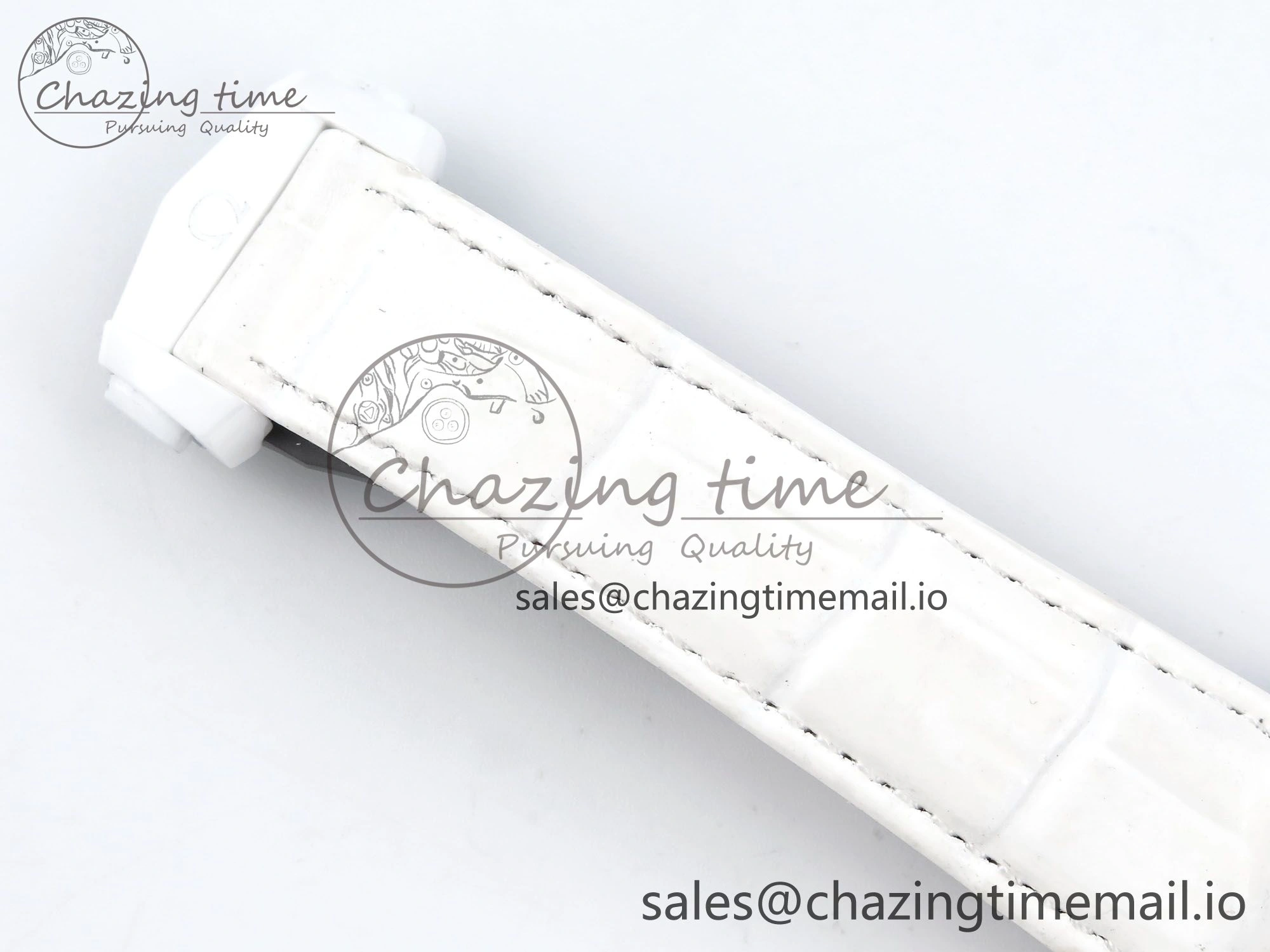 Speedmaster White Side Of The Moon N1F 1:1 Best Edition White Dial White Ceramic on White Leather Strap A TopPick 7694
