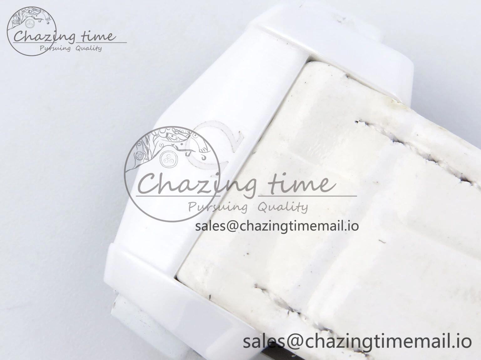Speedmaster White Side Of The Moon N1F 1:1 Best Edition White Dial White Ceramic on White Leather Strap A TopPick 7694
