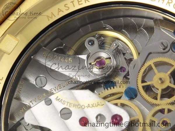 Speedmaster YG RMF Best Edition Green Dial on YG Bracelet Lemania HW TravelReady 7728