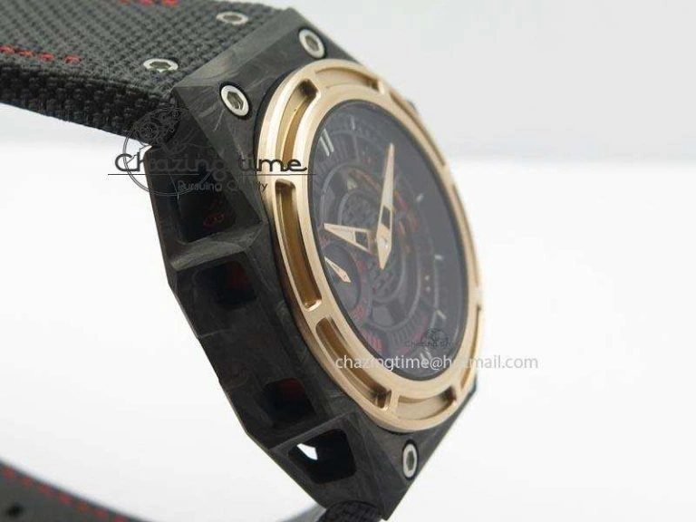 Spidolite II Tech Gold Forge Carbon V6F Best Edition Lite On Black Nylon Strap A23J TravelReady 7523