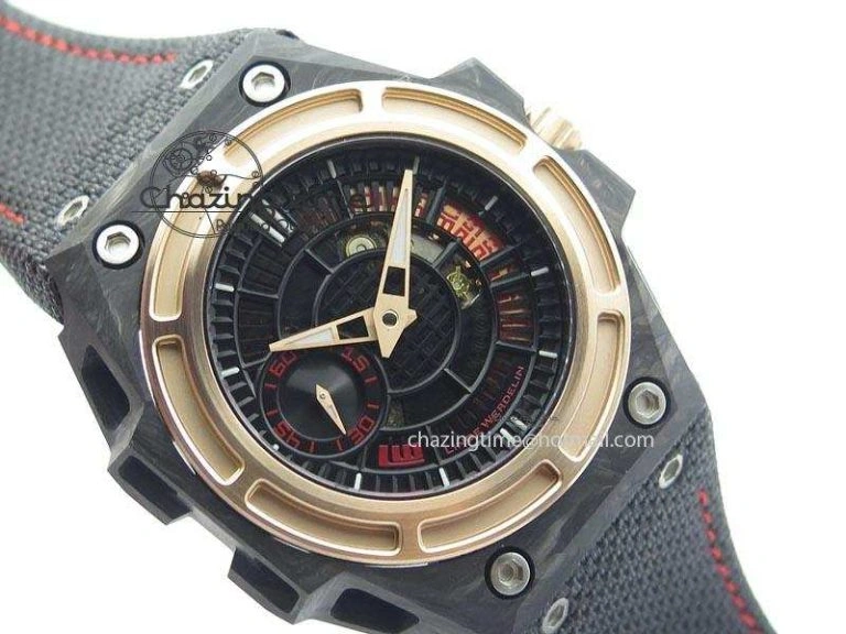 Spidolite II Tech Gold Forge Carbon V6F Best Edition Lite On Black Nylon Strap A23J TravelReady 7523