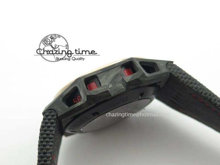 TravelReady Spidolite Tech Gold Forged Carbon  V6F Best Edition On Black Nylon Strap A 7525