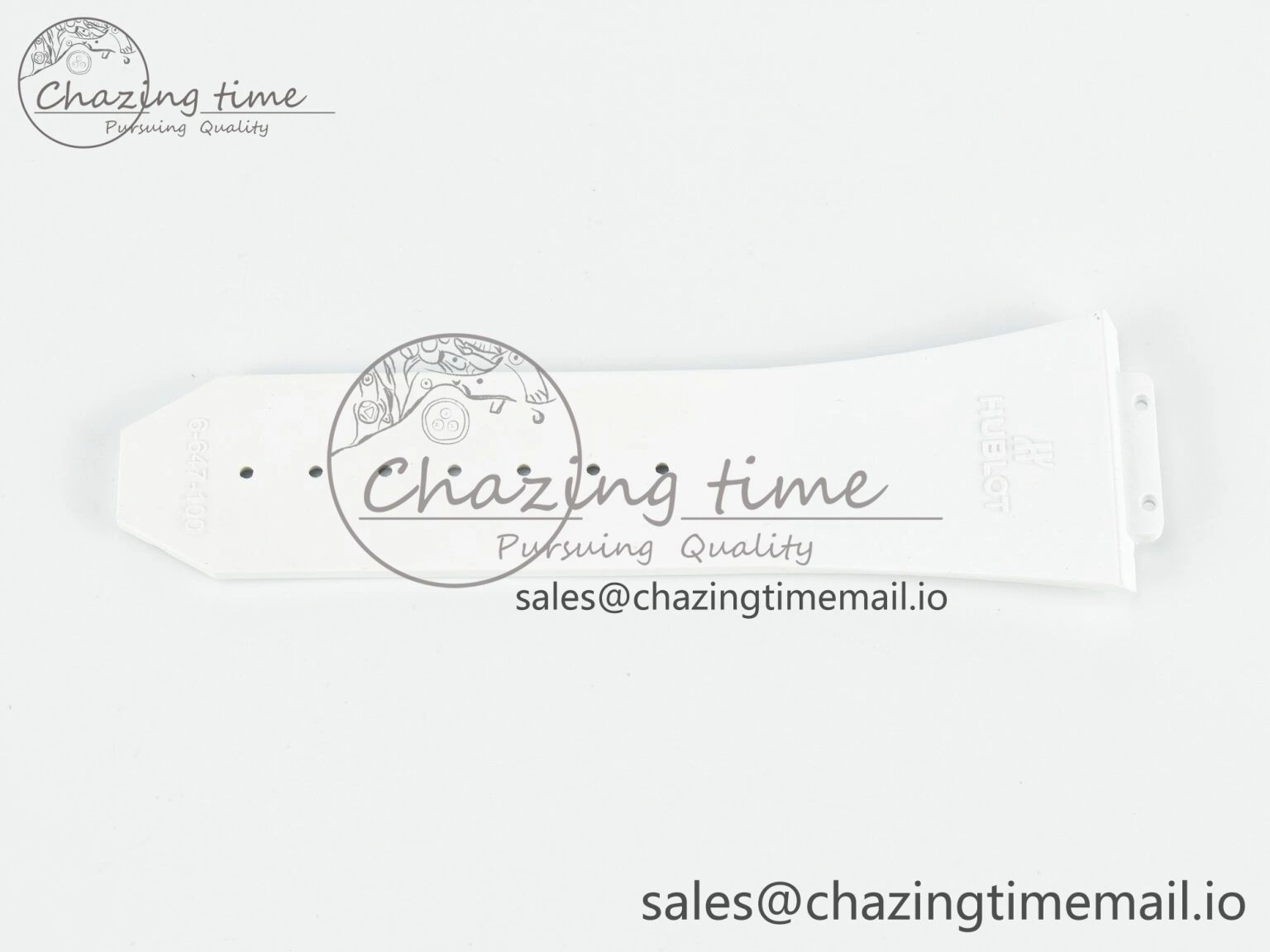 Spirit of Big Bang 42mm Best Edition White Rubber Strap (Fits the Gen size) NewStyle 6668