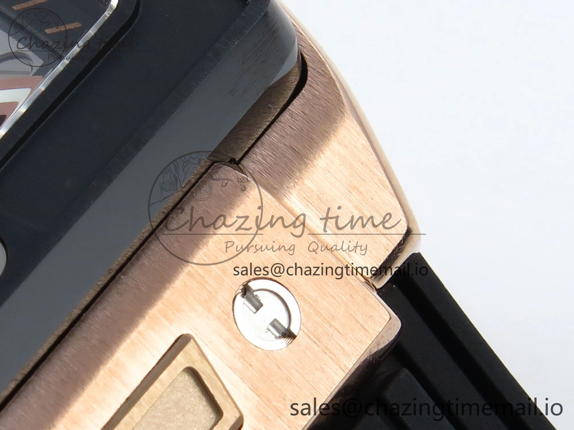 Spirit of Big Bang RG BBF 1:1 Best Edition Black Ceramic Bezel Skeleton Dial on Black Rubber Strap A Minimalist 6690