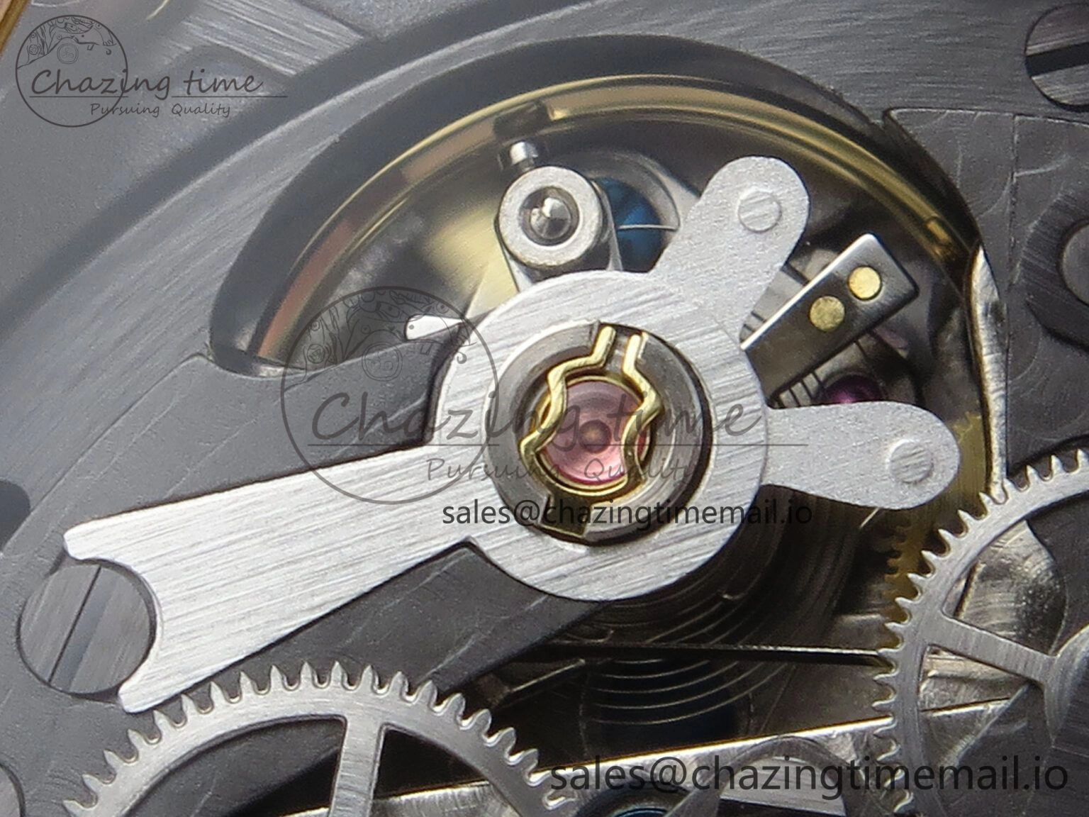 Timeless Spirit of Big Bang RG BBF 1:1 Best Edition RG Ceramic Bezel Skeleton Dial on Black Rubber Strap A 6689
