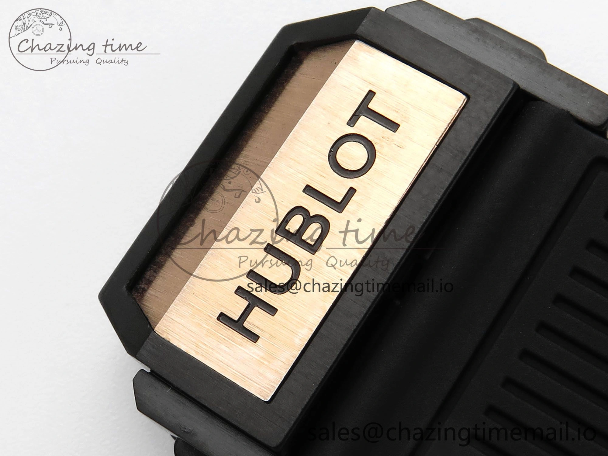 Timeless Spirit of Big Bang RG BBF 1:1 Best Edition RG Ceramic Bezel Skeleton Dial on Black Rubber Strap A 6689