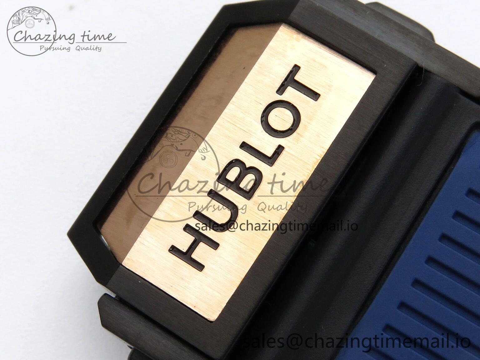 Fashionable Spirit of Big Bang RG BBF 1:1 Best Edition Skeleton Dial on Blue Rubber Strap A 6695