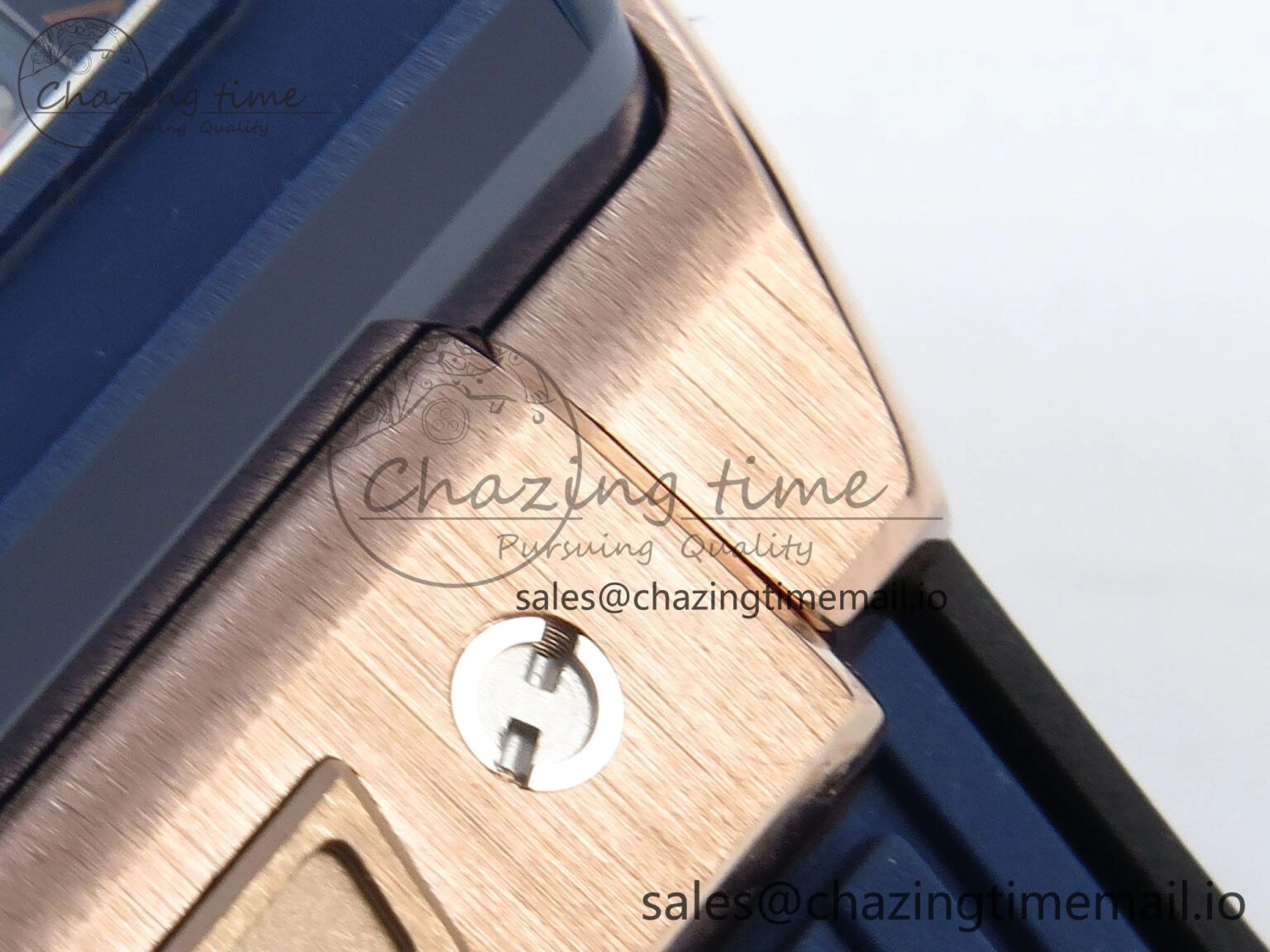 Original Spirit of Big Bang RG BBF 1:1 Best Edition Skeleton Dial on Blue Rubber Strap A 6693