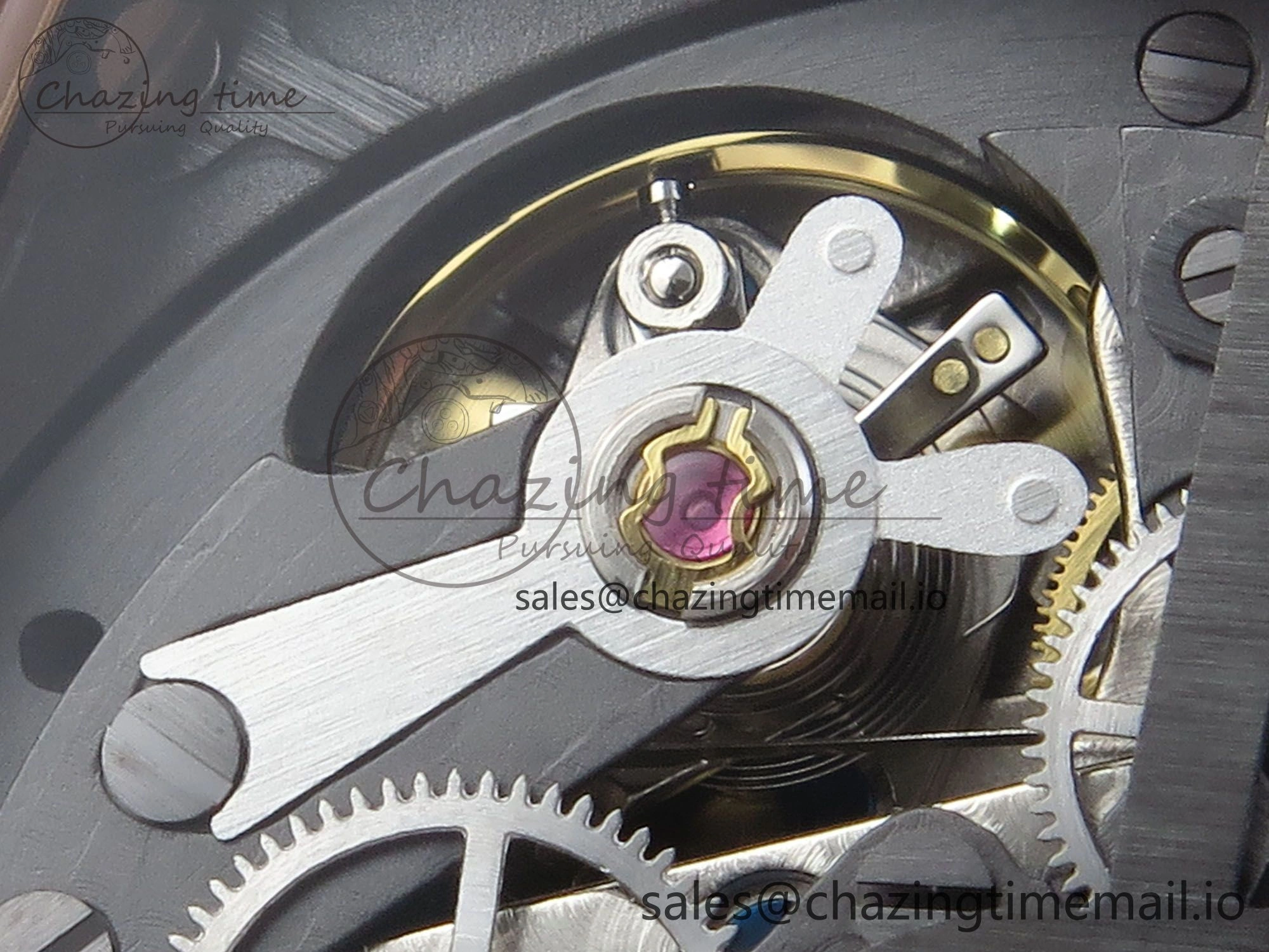 Original Spirit of Big Bang RG BBF 1:1 Best Edition Skeleton Dial on Blue Rubber Strap A 6693