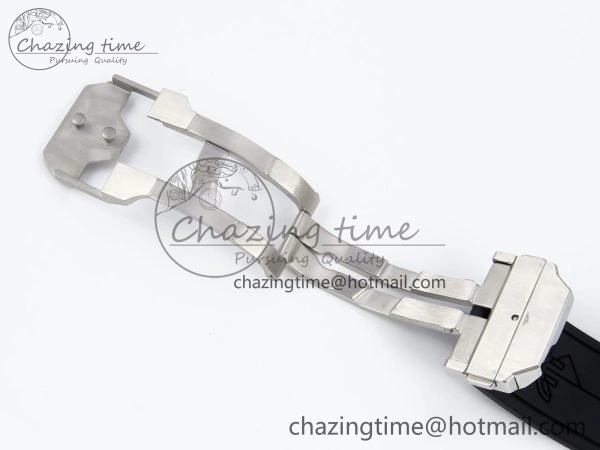 Sophisticated Spirit of Big Bang Sang Bleu SS Full Diamonds BLSF Edition Skeleton Dial on Black Rubber Strap A 6734