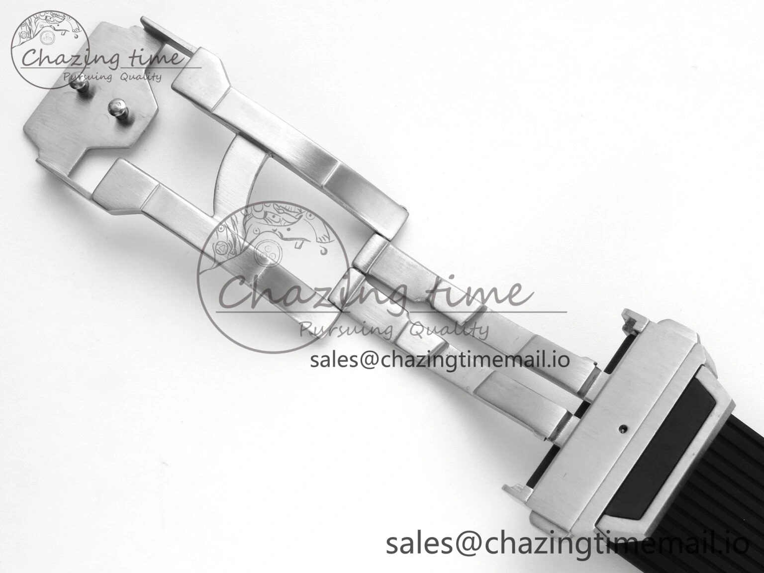 Youthful Spirit of Big Bang Titanium BBF 1:1 Best Edition Black Ceramic Bezel Skeleton Dial on Black Rubber Strap A 6694