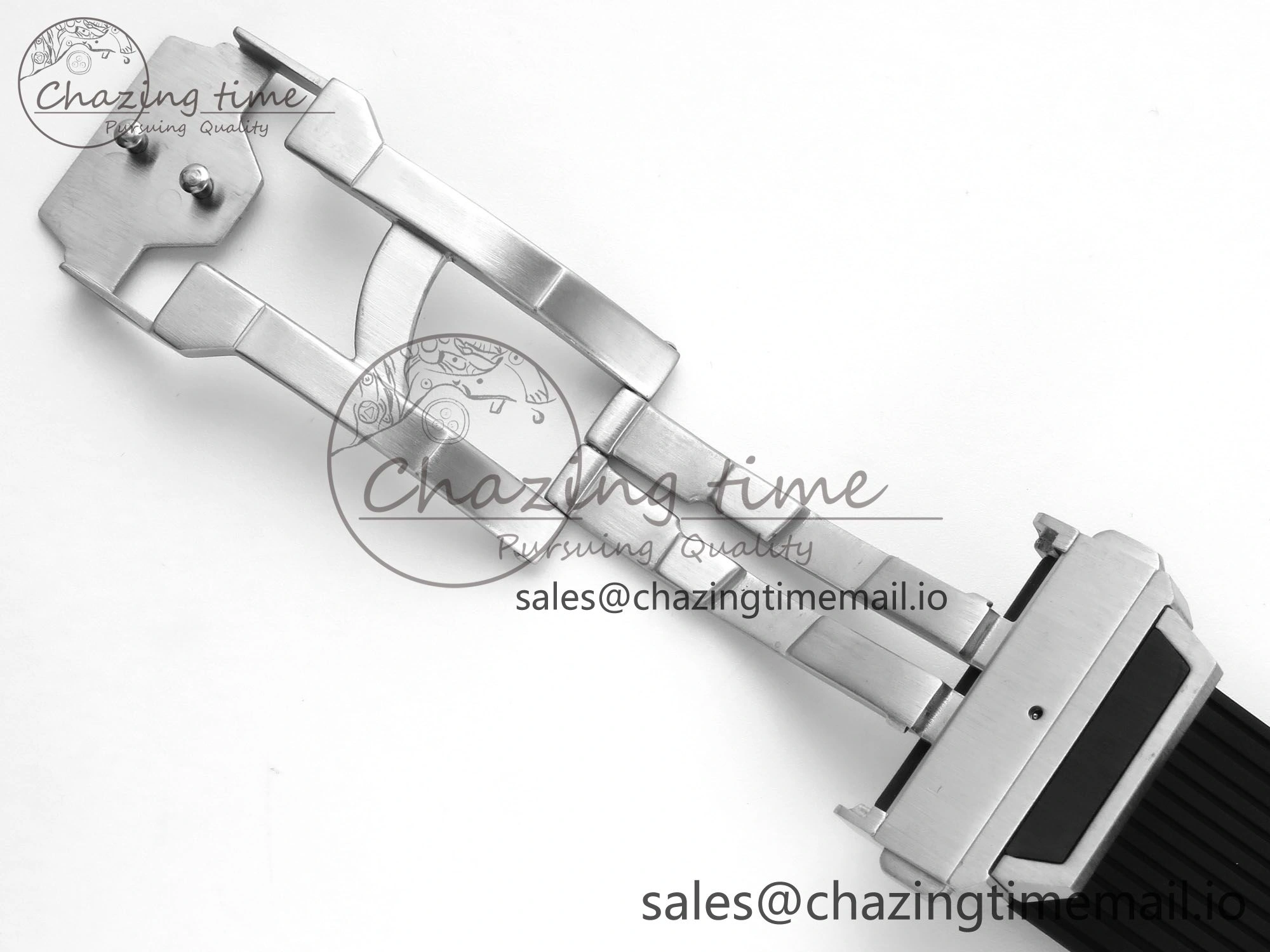 Youthful Spirit of Big Bang Titanium BBF 1:1 Best Edition Black Ceramic Bezel Skeleton Dial on Black Rubber Strap A 6694