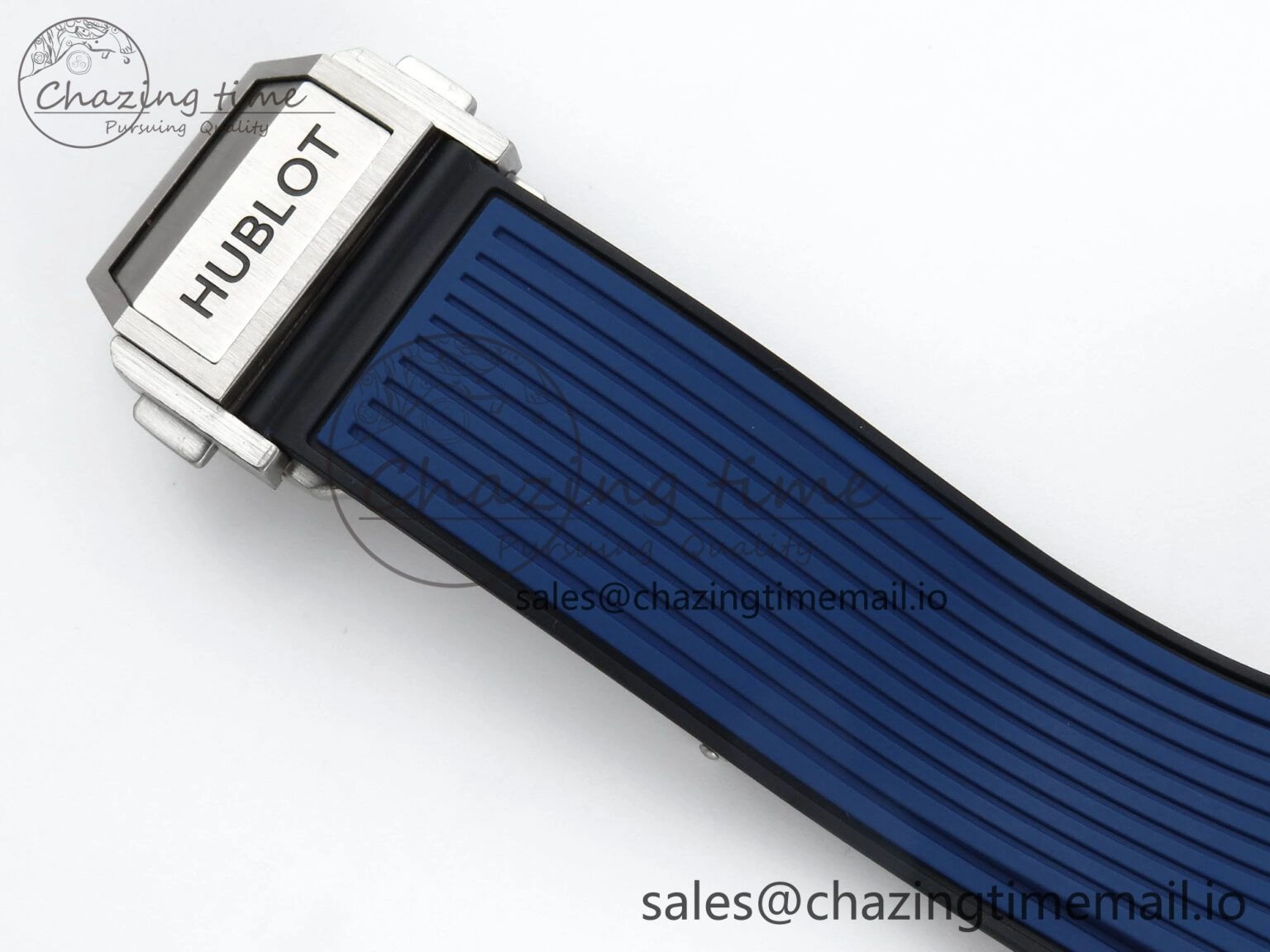 WellDesigned Spirit of Big Bang Titanium BBF 1:1 Best Edition Blue Ceramic Bezel Skeleton Dial on Blue Rubber Strap A 6698