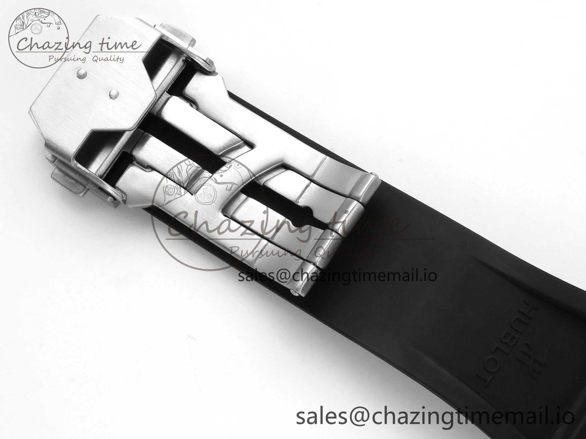 WellDesigned Spirit of Big Bang Titanium BBF 1:1 Best Edition Blue Ceramic Bezel Skeleton Dial on Blue Rubber Strap A 6698