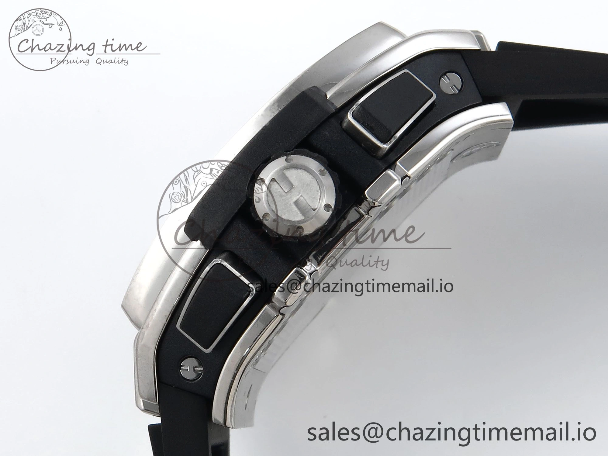 Spirit of Big Bang Titanium BBF 1:1 Best Edition Skeleton Dial on Black Rubber Strap A Sporty 6696