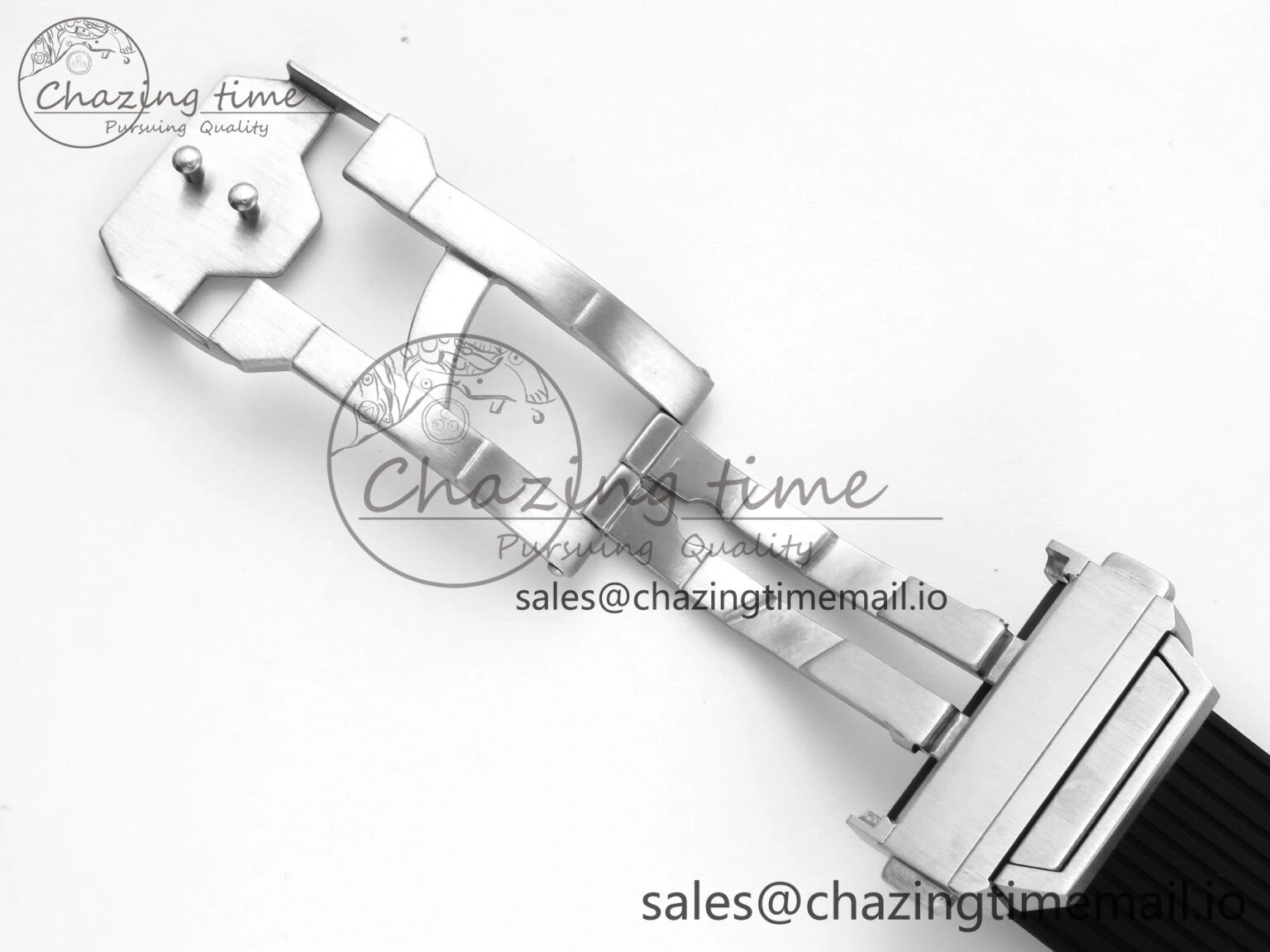Spirit of Big Bang Titanium BBF 1:1 Best Edition Skeleton Dial on Black Rubber Strap A Sporty 6696