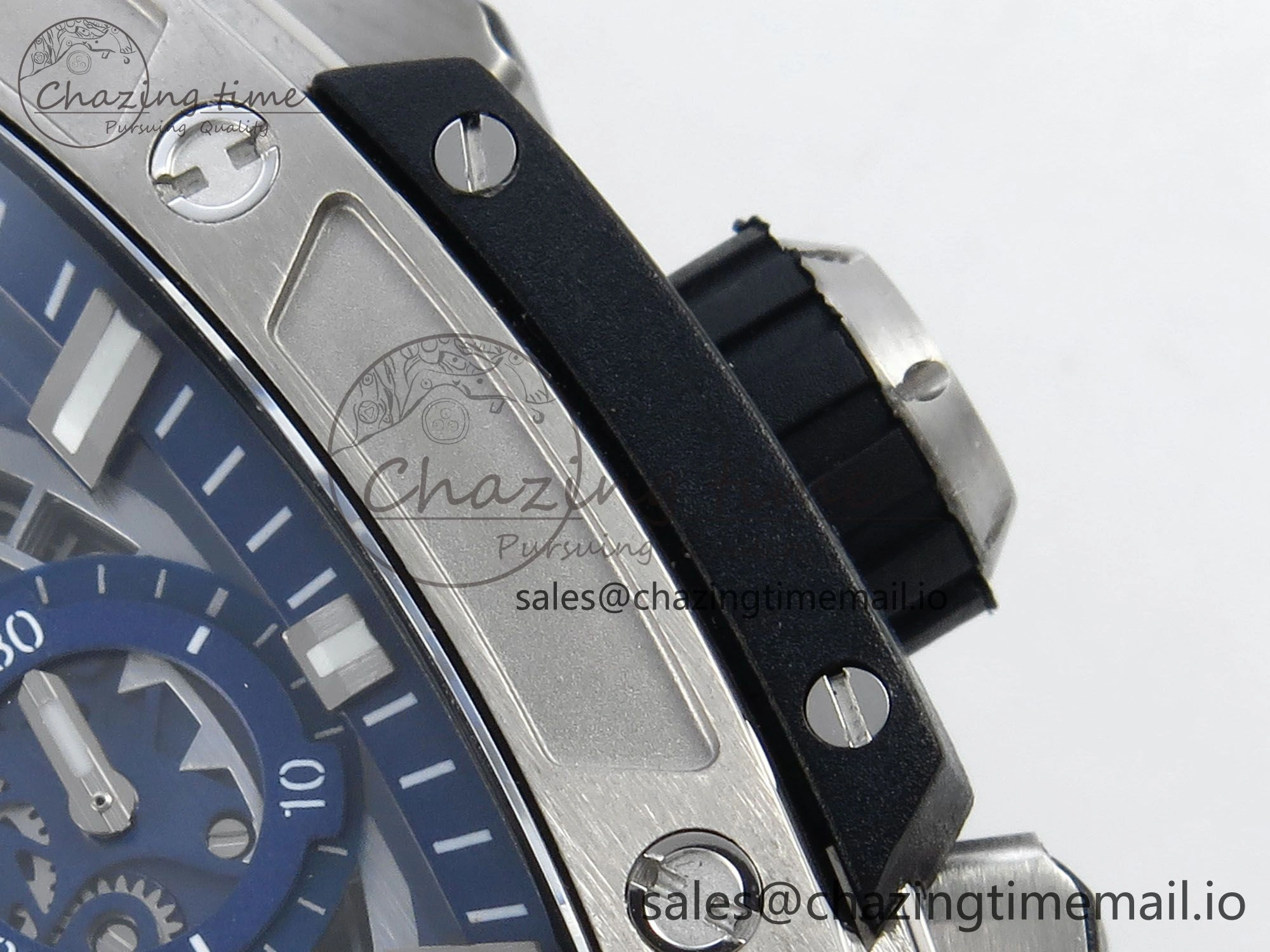Spirit of Big Bang Titanium BBF 1:1 Best Edition Skeleton Dial on Blue Rubber Strap A TimelessDesign 6697