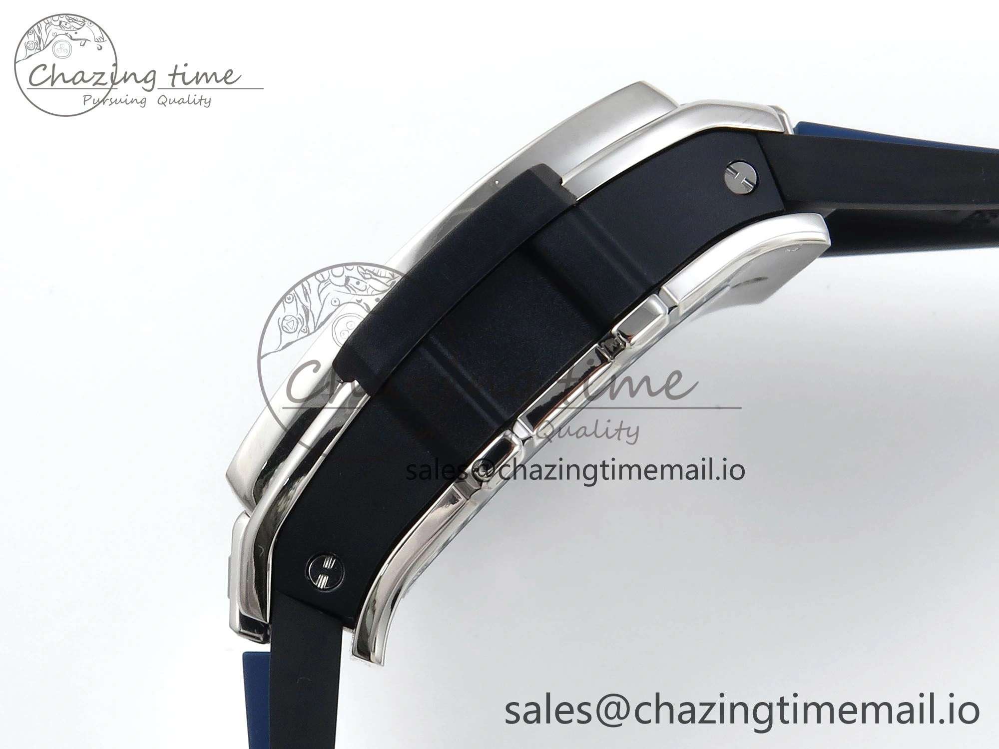 Spirit of Big Bang Titanium BBF 1:1 Best Edition Skeleton Dial on Blue Rubber Strap A TimelessDesign 6697