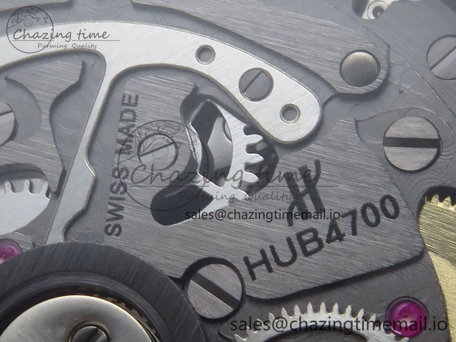 Spirit of Big Bang Titanium BBF 1:1 Best Edition Skeleton Dial on Blue Rubber Strap A TimelessDesign 6697