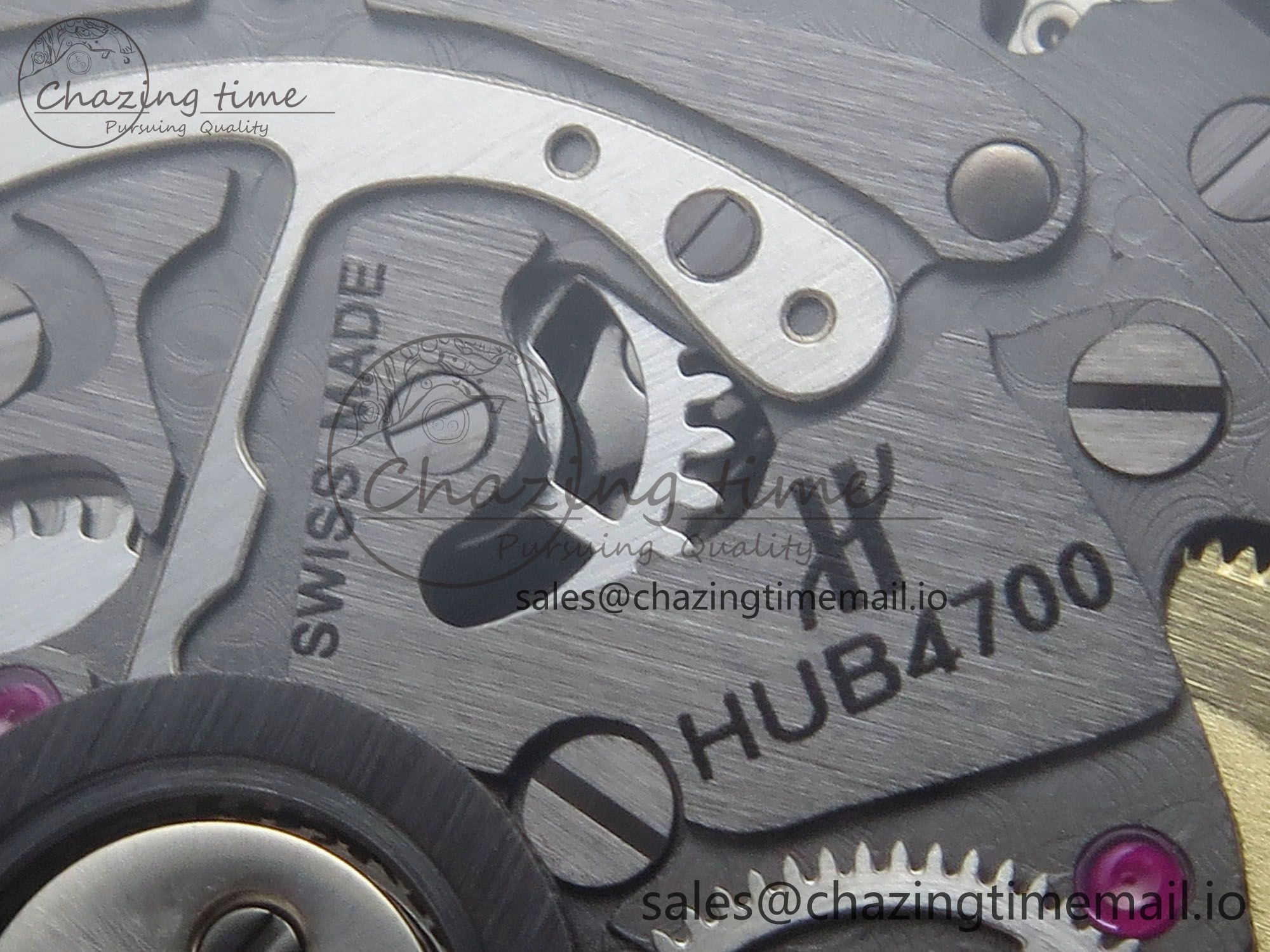 Spirit of Big Bang Titanium BBF 1:1 Best Edition Skeleton Dial on Blue Rubber Strap A TimelessDesign 6697