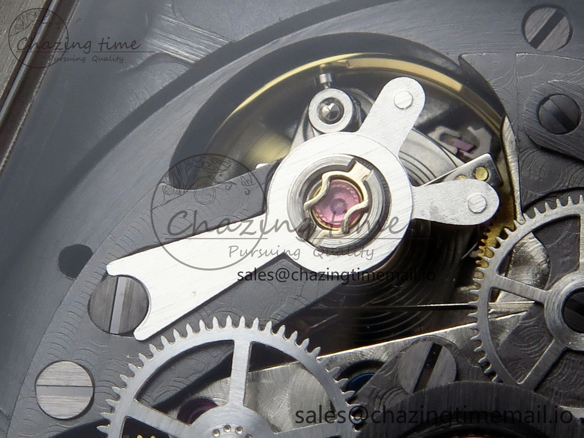 Spirit of Big Bang Titanium BBF 1:1 Best Edition Skeleton Dial on Blue Rubber Strap A TimelessDesign 6697