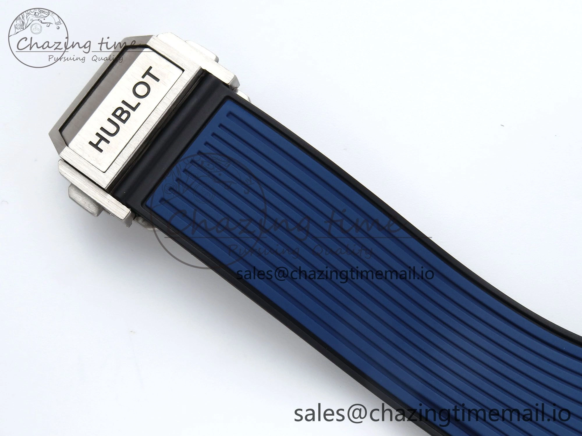Spirit of Big Bang Titanium BBF 1:1 Best Edition Skeleton Dial on Blue Rubber Strap A TimelessDesign 6697