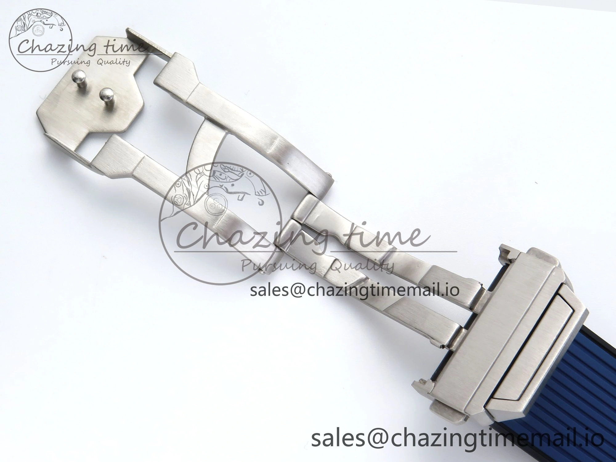 Spirit of Big Bang Titanium BBF 1:1 Best Edition Skeleton Dial on Blue Rubber Strap A TimelessDesign 6697