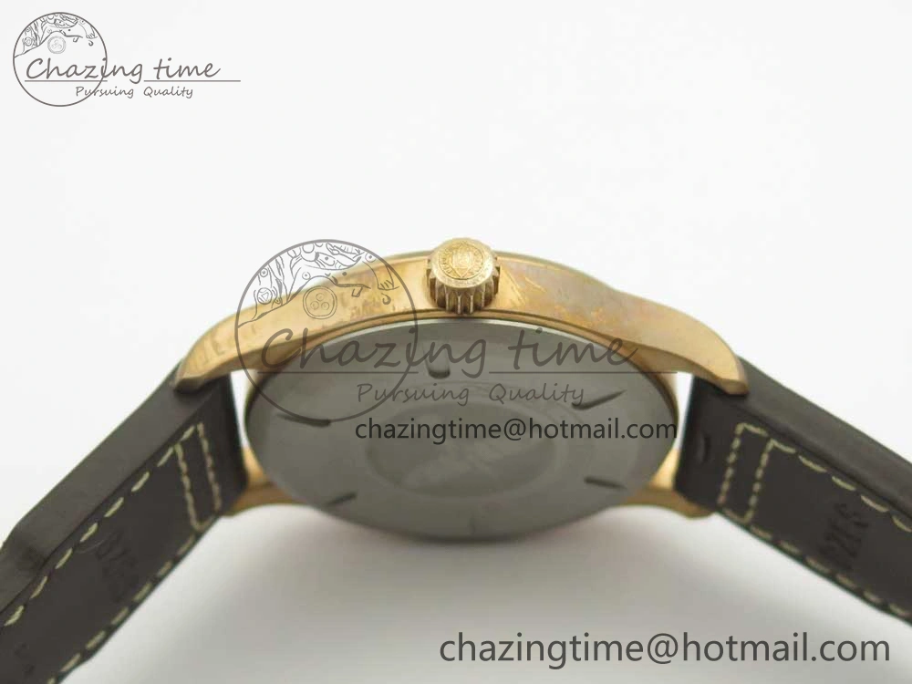 Spitfire Automatic Bronze IW326802 XF 1:1 Best Edition Green Dial on Brown Leather Strap A FastDry 4874