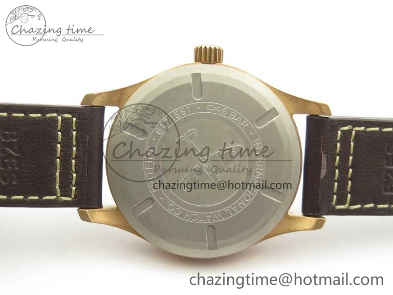 Spitfire Automatic Bronze IW326802 XF 1:1 Best Edition Green Dial on Brown Leather Strap A FastDry 4874