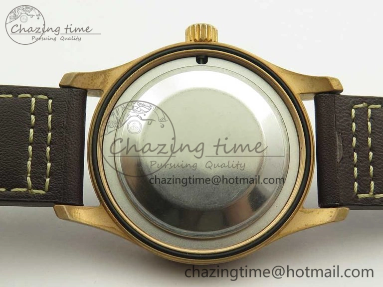Spitfire Automatic Bronze IW326802 XF 1:1 Best Edition Green Dial on Brown Leather Strap A FastDry 4874