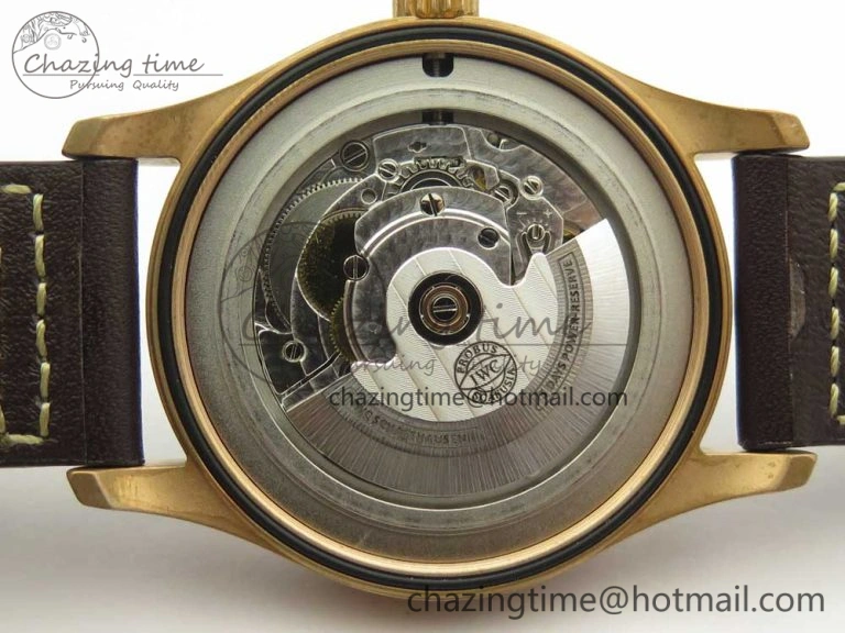 Spitfire Automatic Bronze IW326802 XF 1:1 Best Edition Green Dial on Brown Leather Strap A FastDry 4874
