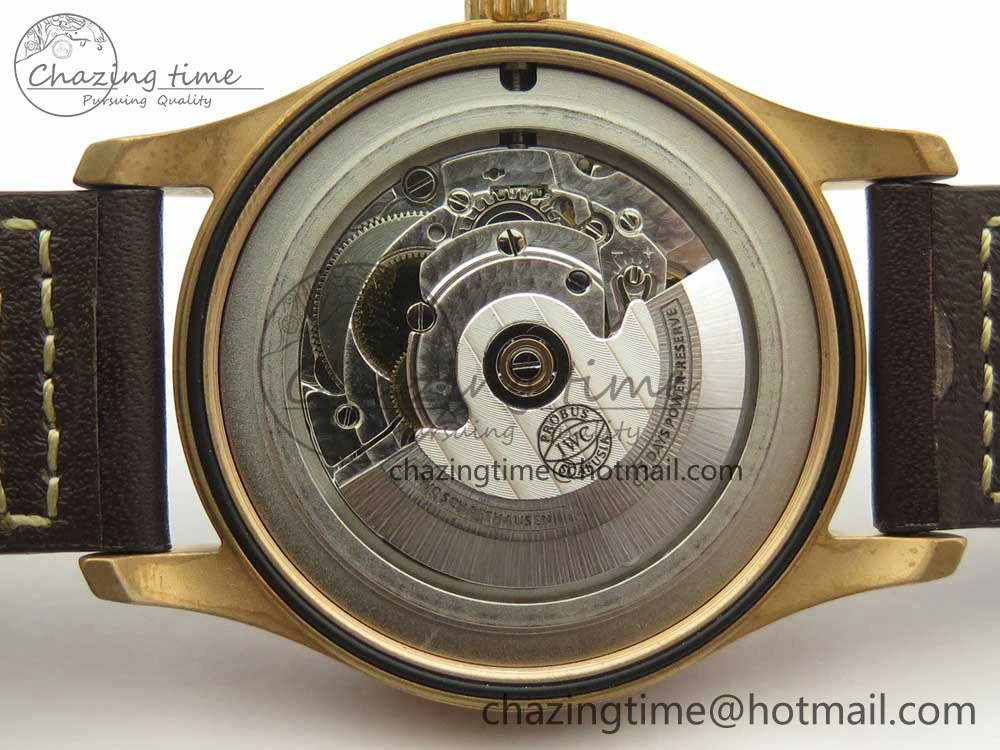 Spitfire Automatic Bronze IW326802 XF 1:1 Best Edition Green Dial on Brown Leather Strap A FastDry 4874